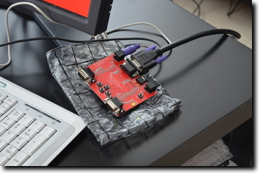 Detail of the FPGA board itself